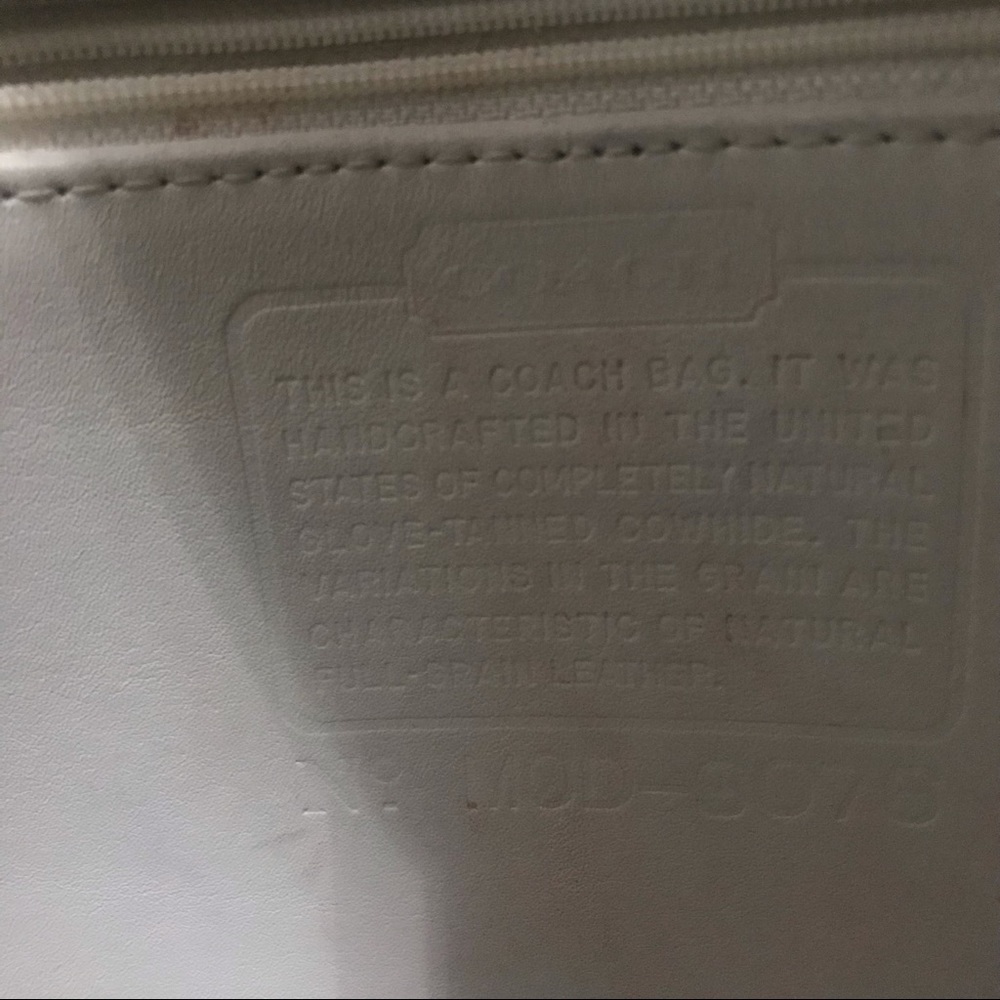 Coach White Leather Bag - Picture 12 of 12